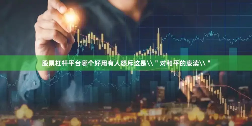 股票杠杆平台哪个好用有人怒斥这是\＂对和平的亵渎\＂